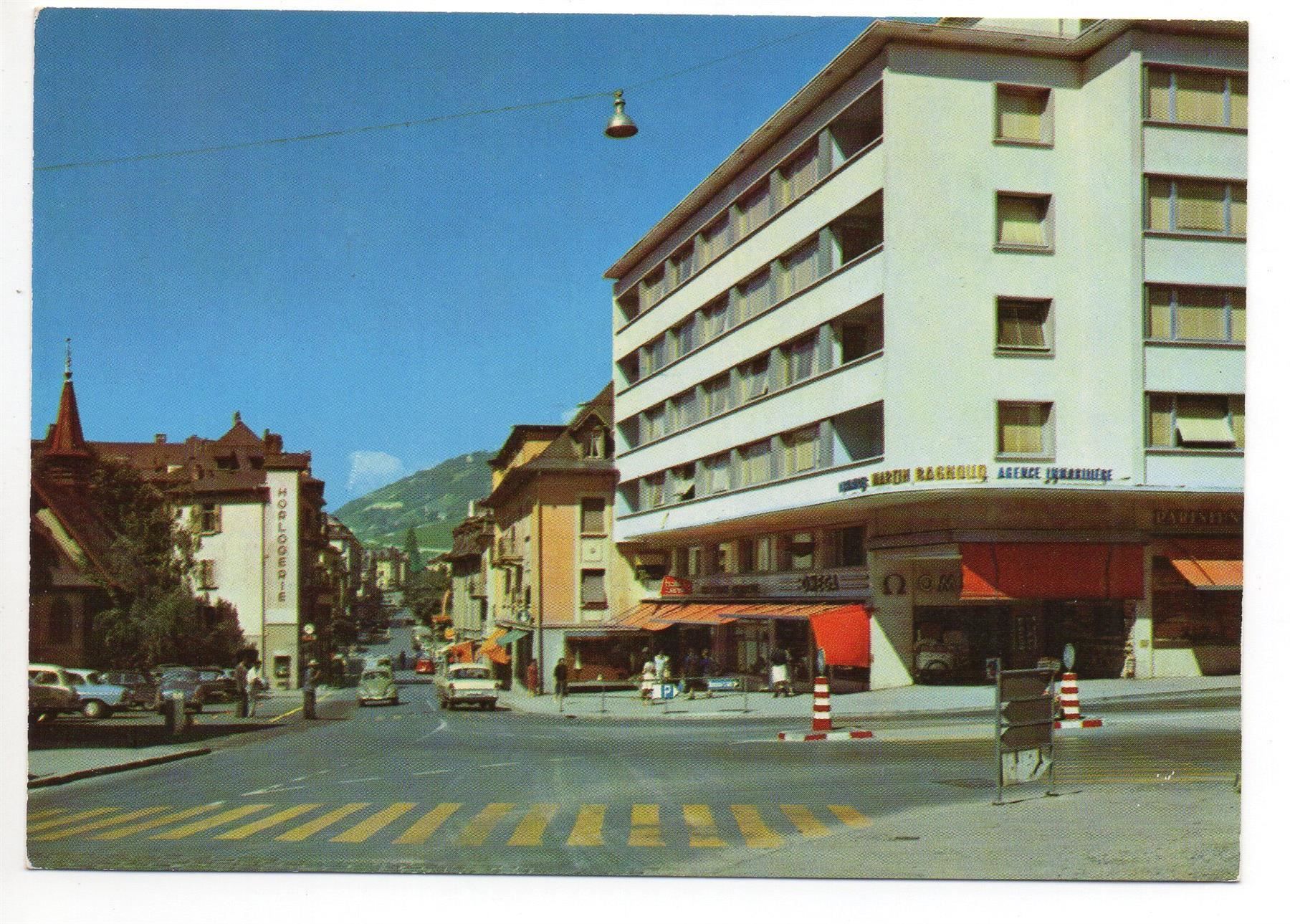 Cartes postales: SIERRE rue du Général-Guisan, Auto – Neuf (Voir description) à Jona par philajona