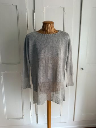 BENETTON - Strickpullover greige L
