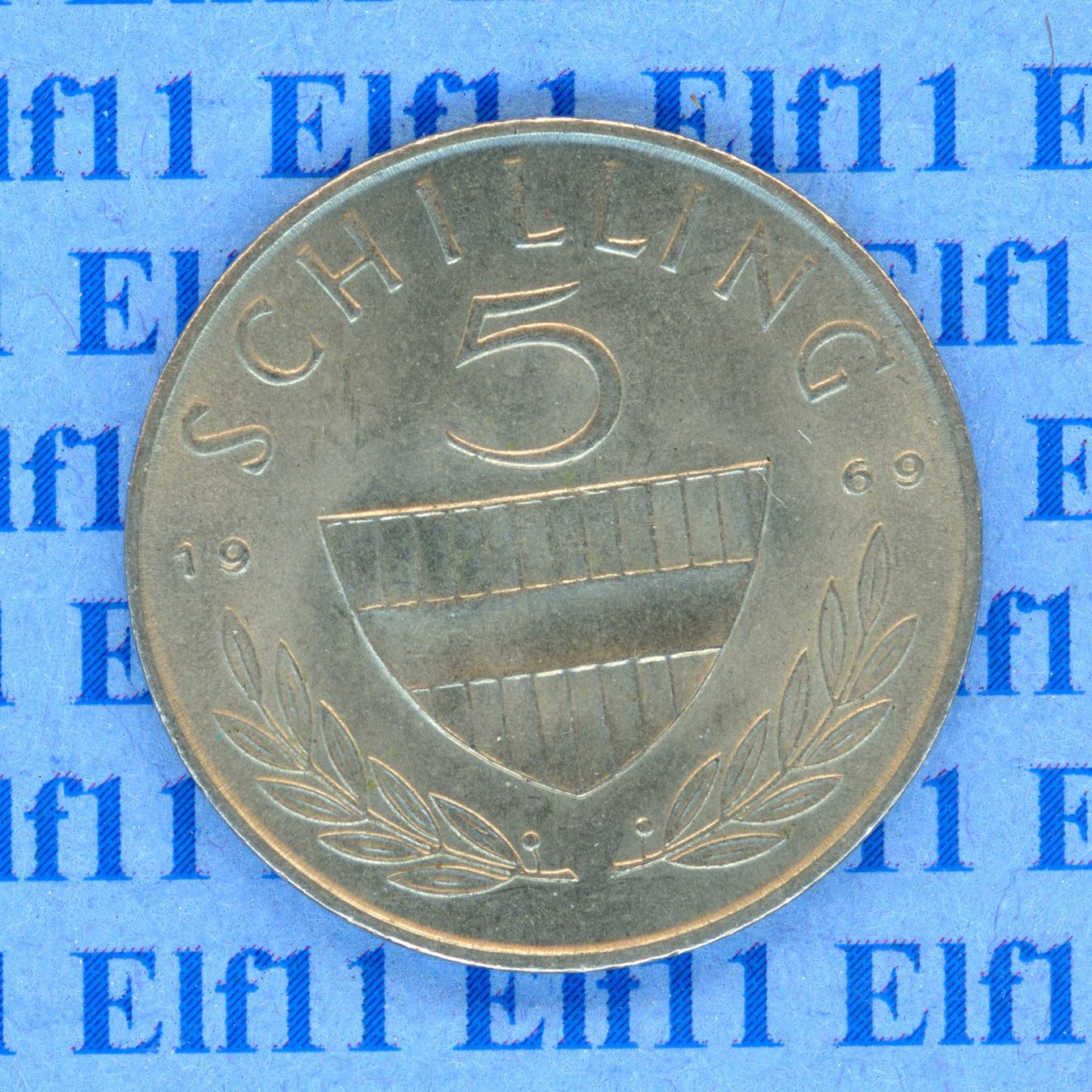 Tutti le monete: ATS___5.00 1969 vz 5 Schilling – Usato da Widnau venduto da Elf11