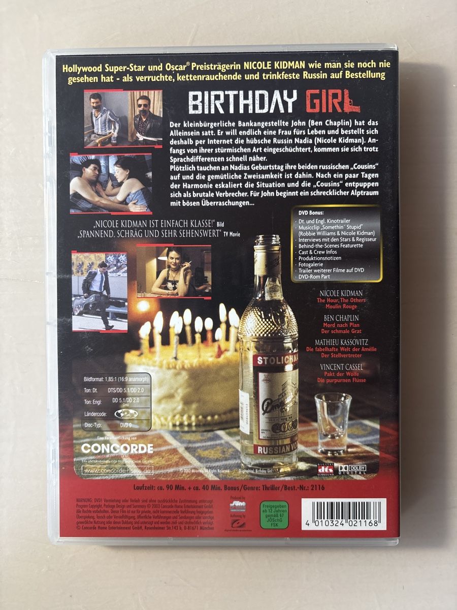 Tutti i DVDs: Birthday Girl – Usato da Ruswil venduto da Slivio_ 1