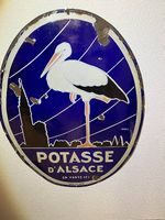 Emailschild POTASSE D'ALSACE