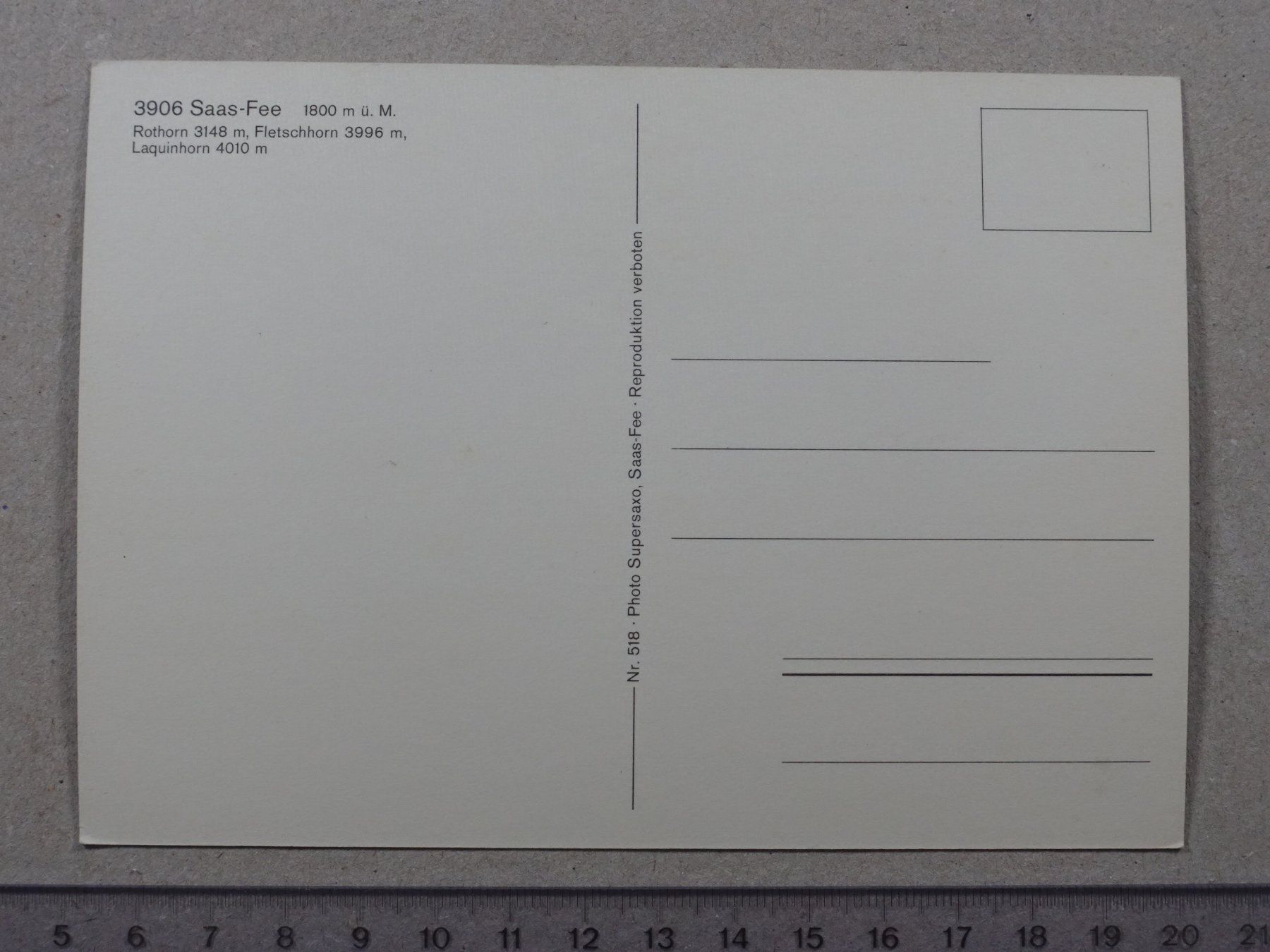 Cartoline postali: Saas-Fee, Luftseilbahn, Gondelbahn – Usato da Lenzburg venduto da fh1 1