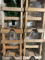 Glasballon Ballonflasche 25L mit Holzkiste