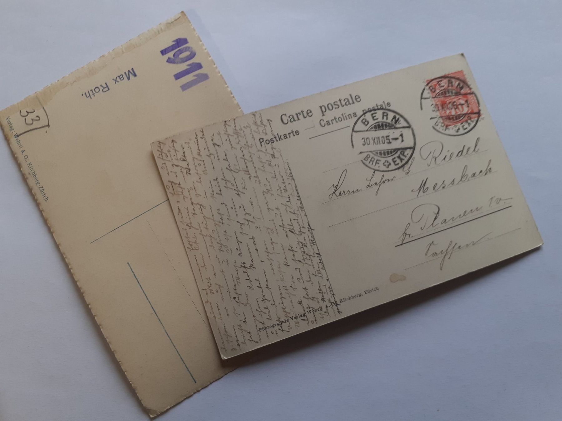 Cartoline postali: SCHILLERSTEIN - 1905 / 1911 – Usato da Winterthur venduto da Ornyx7 1