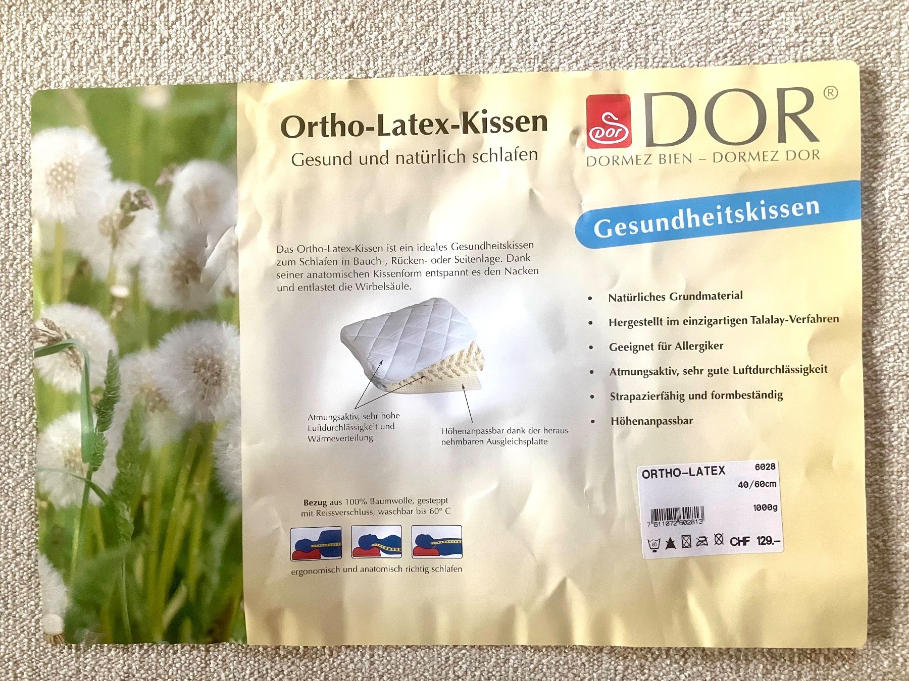 Cuscini: Nackenstützkissen DOR – Nuovo (secondo la descrizione) da Dürnten venduto da Snob1