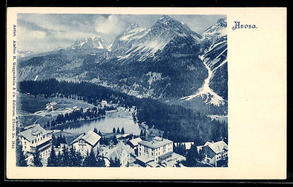 Ansichtskarten: AK Arosa, Panorama mit Hotel – Gebraucht aus Berlin von bartko-reher