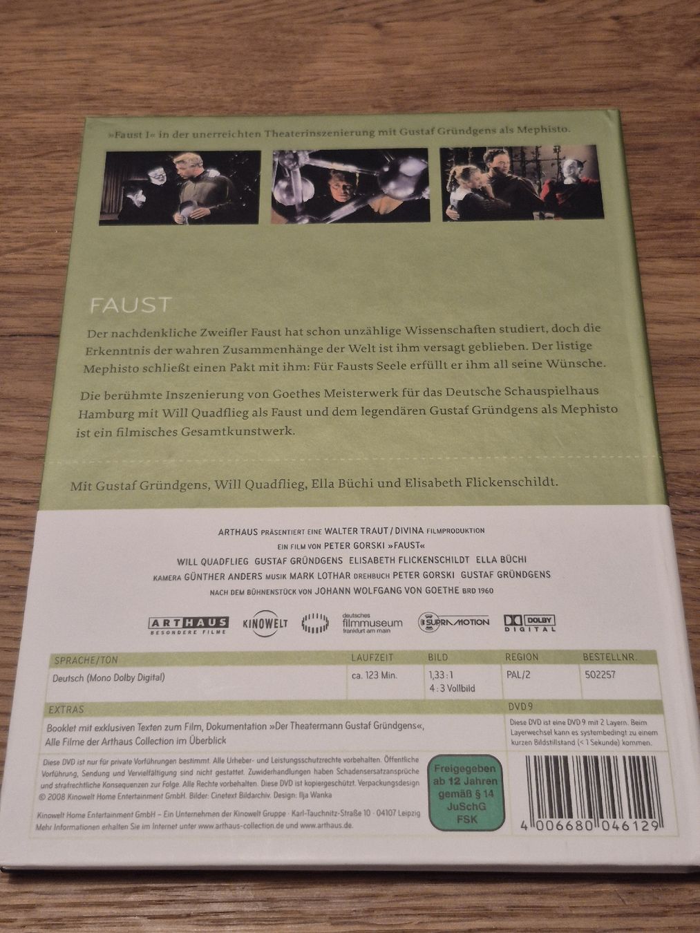 Alle DVDs: Faust - Peter Gorski - Arthaus Collection (DVD) – Gebraucht aus Oberembrach von giu_7ksd 1