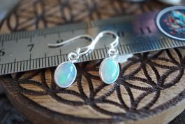 Ohr  Hänger Aus Opal mit Silber Edel