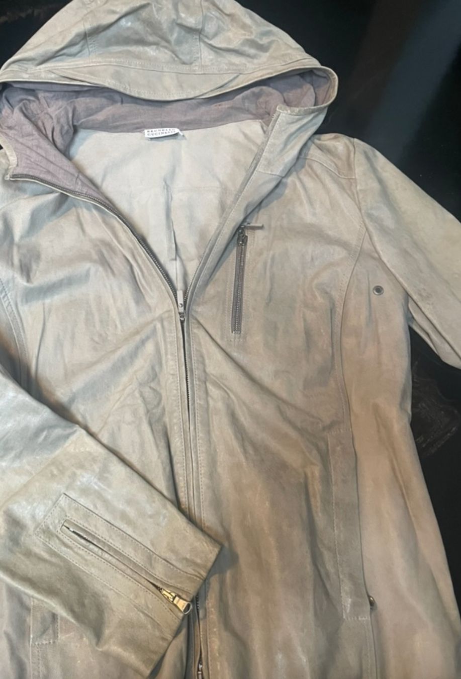 Brunello Cucinelli Giacche: Lederjacke Brunello Cucinelli – Usato da Minusio venduto da Pink222 1
