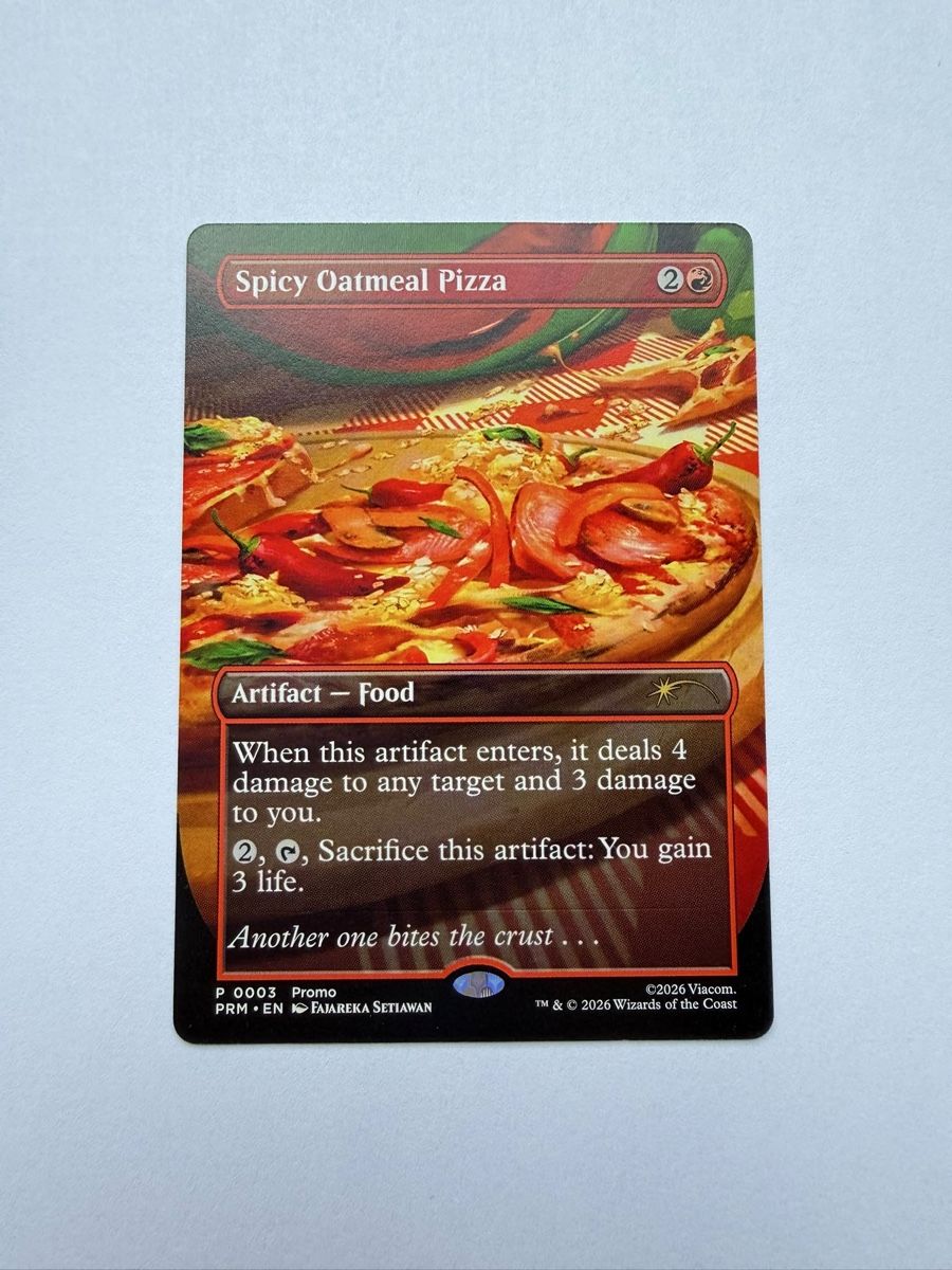 Magic The Gathering Carte collezionabili: Magic: The Gathering / Spicy Oatmeal Pizza / EN – Nuovo (secondo la descrizione) da Läufelfingen venduto da Seraphim13