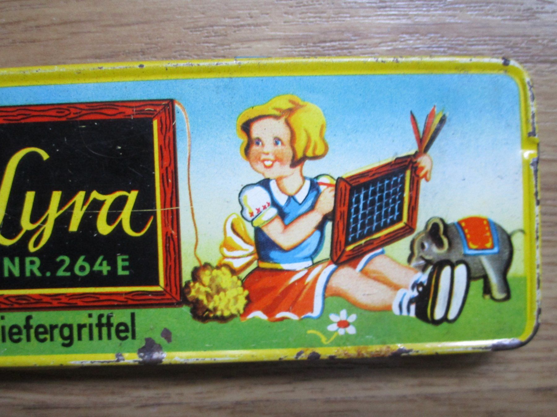 Barattoli: Antike Blechdose  Lyra Farbschiefergriffel – Usato da Heimberg venduto da Lupo57 2