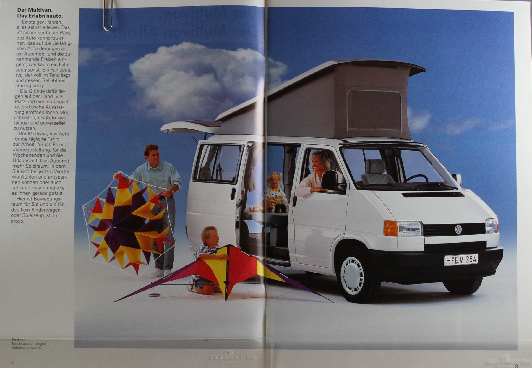 VW Documenti: ORIGINAL PROSPEKT | VW T4 - MULTIVAN / ALLSTAR  | AB 10.1993 – Usato da Unterägeri venduto da GIGOLOLIT 2