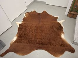 Echt Leder Kuhfell-teppich braun-weiss IKEA