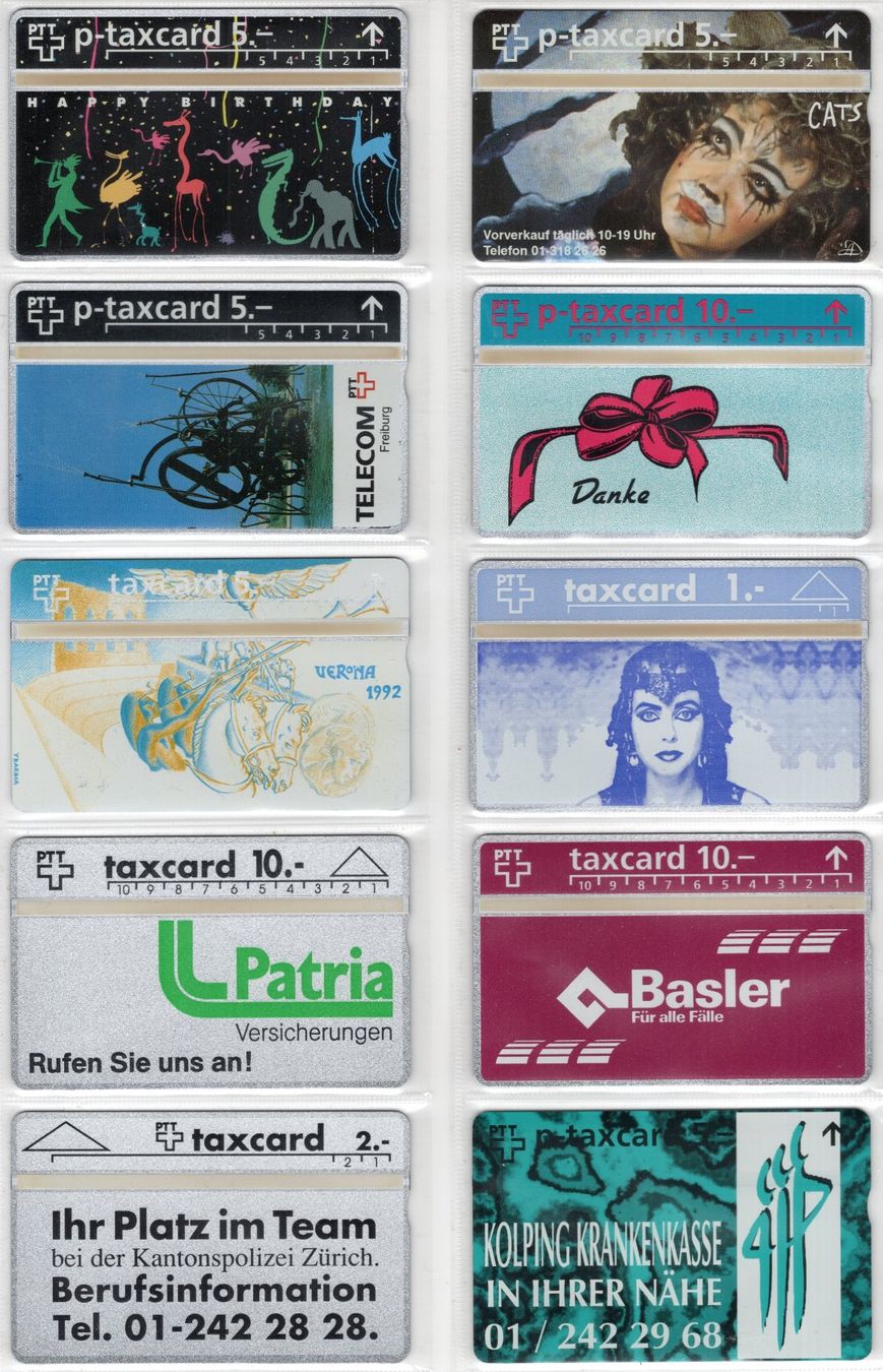 Schede telefoniche: 10 seltene, ungebrauchte Schweizer Werbe-Taxcards – Nuovo (secondo la descrizione) da Eglisau venduto da Chperfins