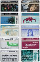 10 seltene, ungebrauchte Schweizer Werbe-Taxcards