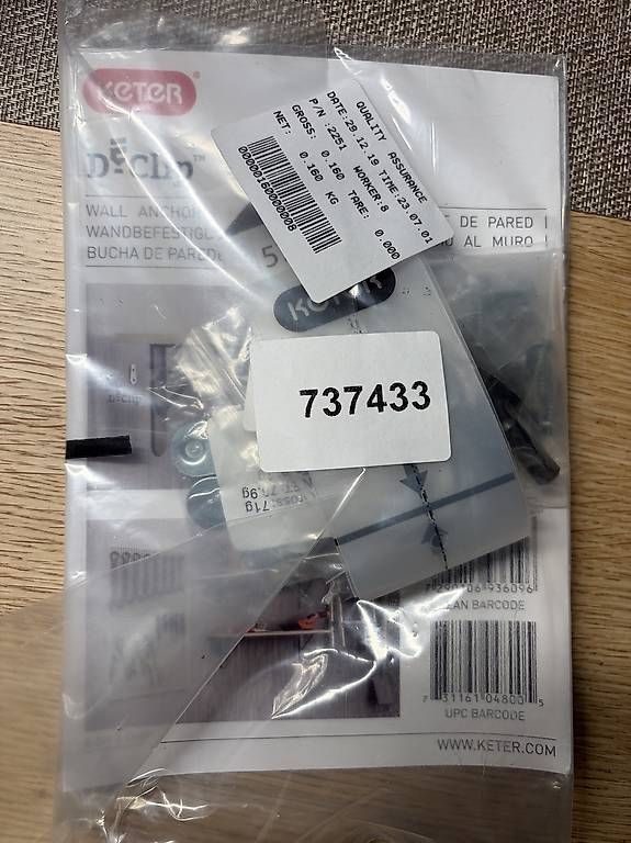 Ancore: Keter D-Clip Wandbefestigung Anker – Nuovo e nell'imballaggio originale da Schönenberg ZH venduto da Helicase