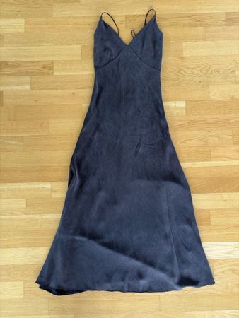 Langes Sommerkleid Zara Gr. XS Dunkelgrau Trägerkleid