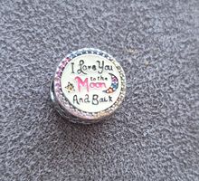 Charm I love you to the moon and back +Garantie