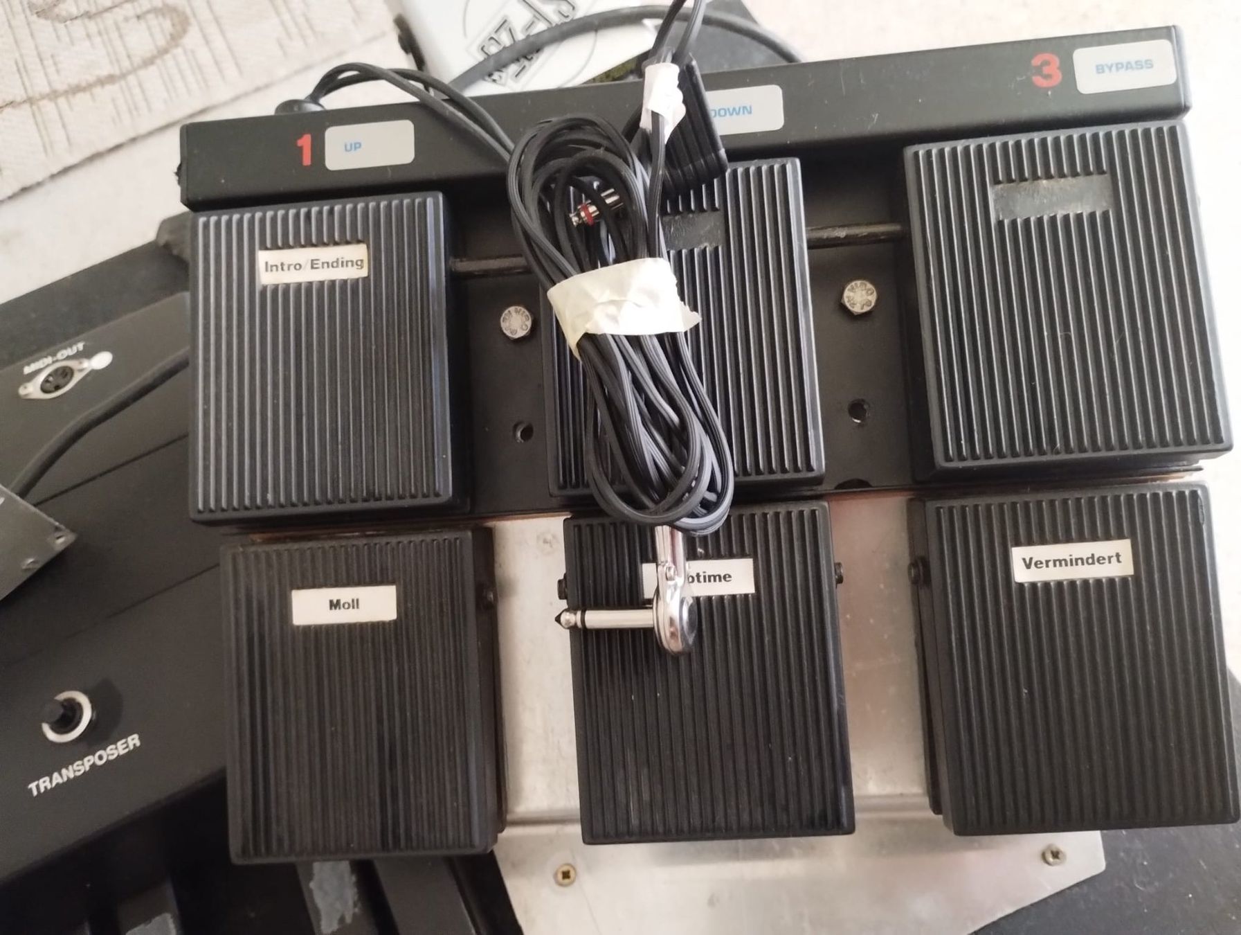 Instruments de musique: Technics MIDI-Fusscontroller / Basspedal-Board mit Licht – D'occasion à Weisslingen par Dmusikus 1