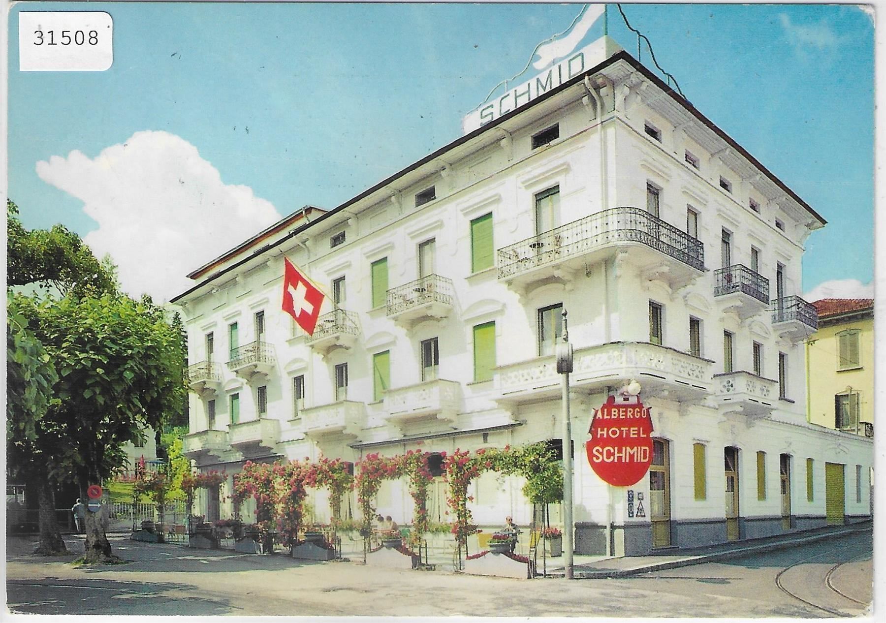 Ansichtskarten: Hotel Schmid - Paradiso-Lugano – Gebraucht aus Ettingen von Kartenplanet