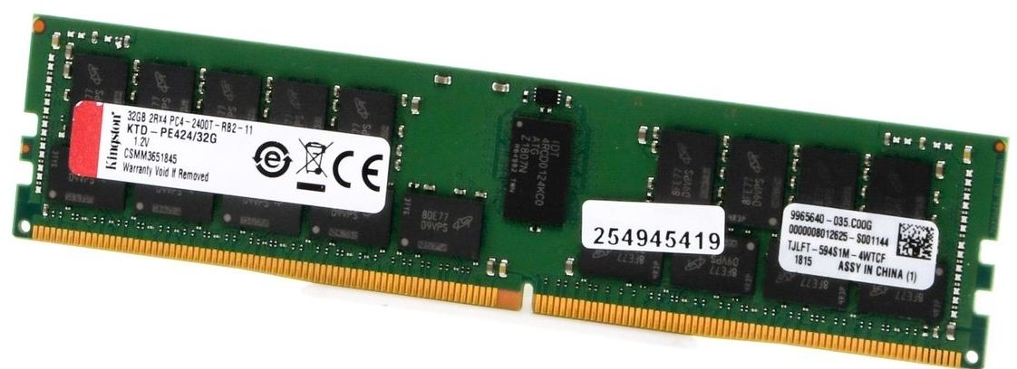 Kingston Memoria / RAM: Kingston 32GB 2Rx4 PC4-2400T Server RAM – Usato da Frick venduto da TinkerfoxyMoehlin
