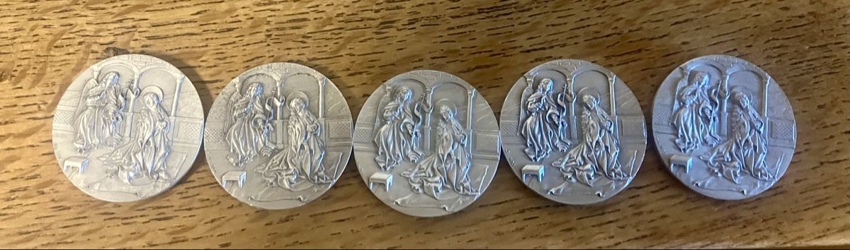 Tutti le monete: 5 pièces argent 900 noël – Nuovo (secondo la descrizione) da Puidoux venduto da lemacos