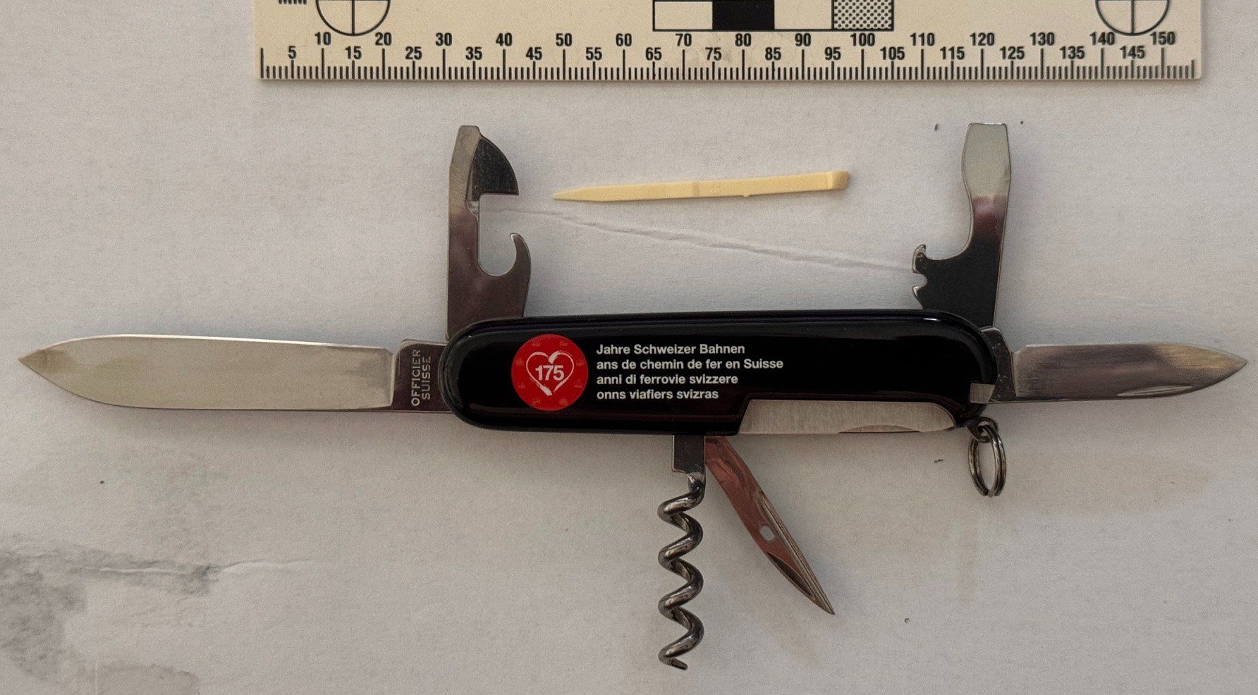 Victorinox Coltelli tascabile: Taschenmesser/Sackmesser "175 Jahre Schweizer Bahnen" – Nuovo (secondo la descrizione) da Zürich venduto da Policepatch 2