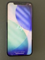 iPhone 12 128 GB schwarz mit Carbon(?) Case,  top