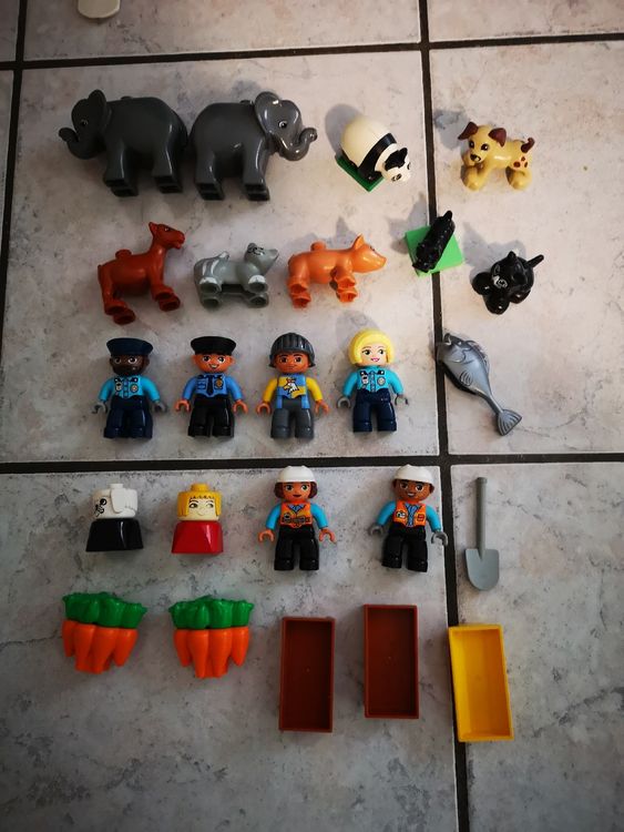 Duplo Jouets: (F15)  18 x Lego Duplo Figuren, Tiere pandabär, Elefant,Hund – D'occasion à Sevelen par gsandax
