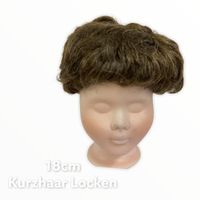 Puppenperücke, Kopfumfang  18 cm
