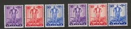 1936 : Sondermarken Nr. W2 - W7, postfrisch**