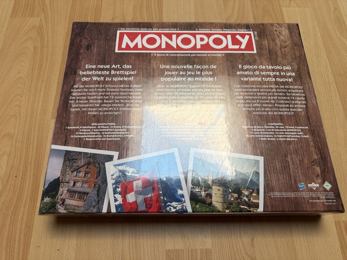 Hasbro Jeux: Monopoly Mega Edition Schweiz Brettspiel neu – Neuf avec emballage d'origine à Thun par BanjoDan 1