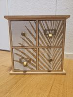 Holz Kommode mit 4 Schubladen natur weiss 
