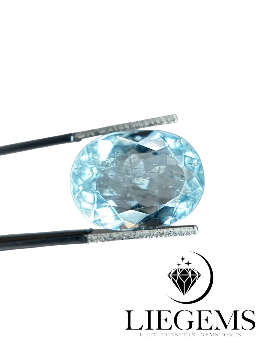 Edelsteine: Unbehand. 7.34 ct Aquamarin Edelstein – Neu (gemäss Beschreibung) aus Mauren von LieGems 1