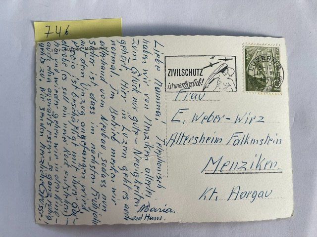 Cartoline postali: alte Ansichtskarte Luzern Mühlenplatz, 1955 – Usato da Niederwil AG venduto da dahu75 1