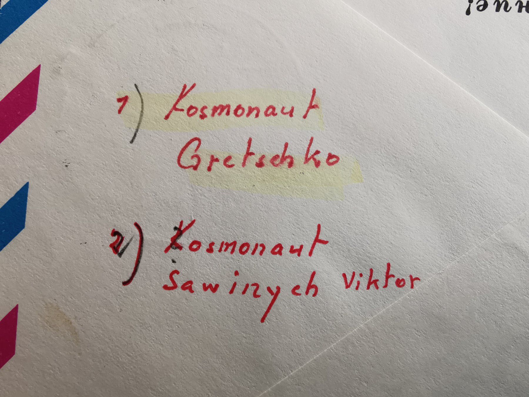 Documenti: Raumfahrt  UdSSR  Ersttagsbrief Kosmonautik  Autogramm – Usato da Rheineck venduto da kat_7gld 2