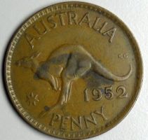 Australien Penny 1952 - Seltene Sammlermünze mit Känguru