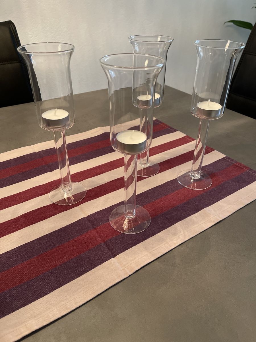 Kerzenständer: Glas-Kerzenständer – Gebraucht aus Oberrieden von Boccia1981
