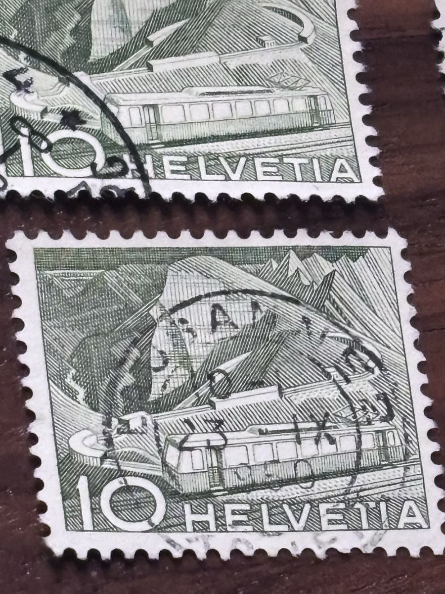 Tutti i francobolli: 135 Schweizer Briefmarken1949, Technik und Landschaft – Usato da Zürich venduto da engebrunau 1