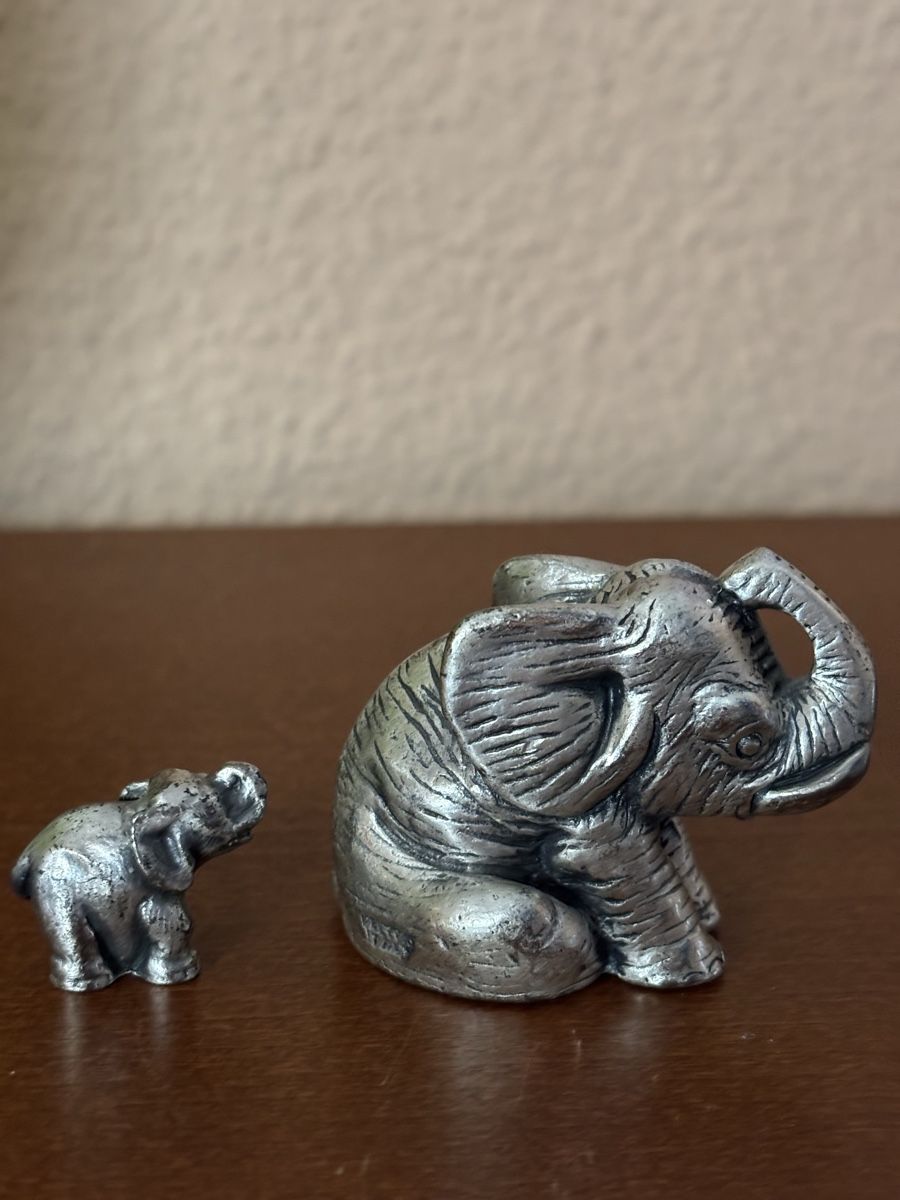 Statuette: Peltro italy Elephant mit Kind – Usato da Pratteln venduto da sab_whk9