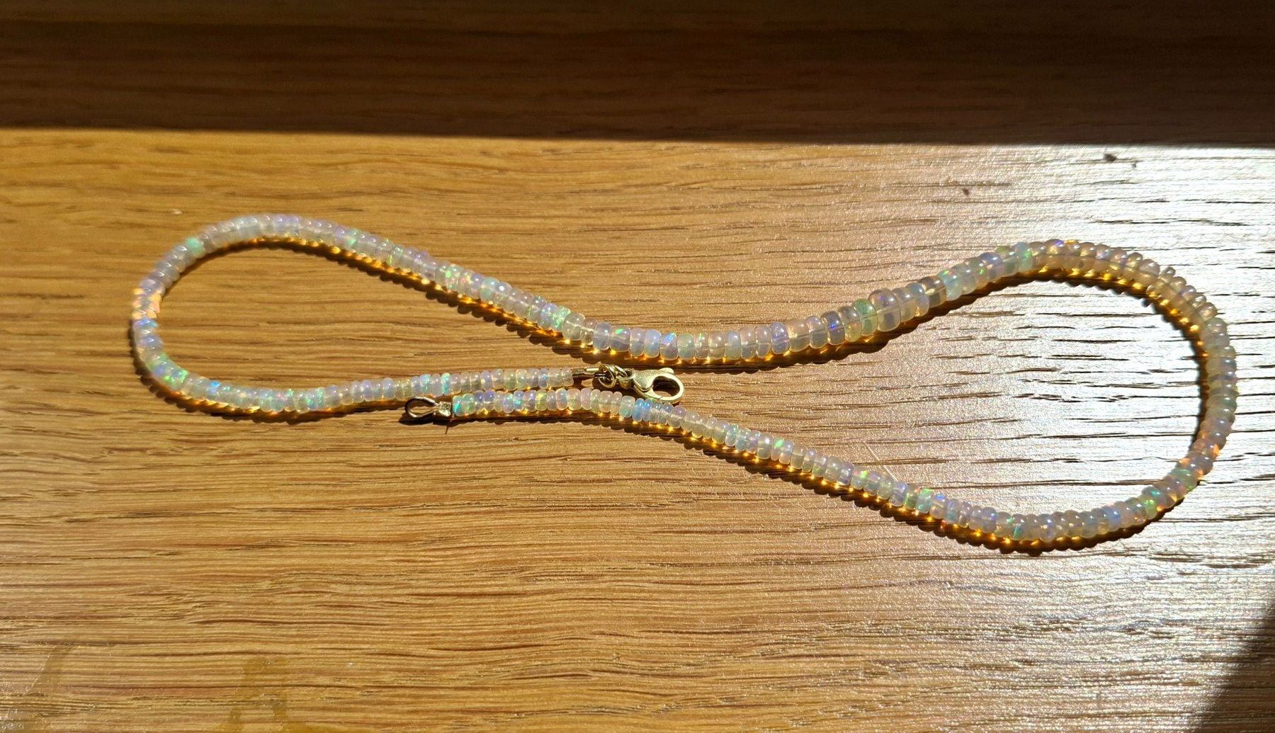 Ketten: Opalkette, Äthiopischer Opal – Neu (gemäss Beschreibung) aus Dulliken von Champolion 2