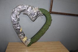 Herz, Steckmoofür für Valentinstag, Adventskranz,Hochzeit