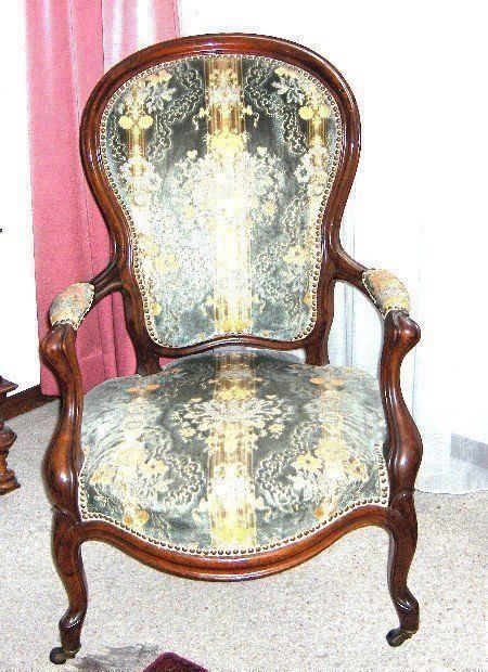 Stühle: Jugendstil Stuhl mit 2 Rollen 1860 – Gebraucht aus Eschenbach von Alicekunst 4