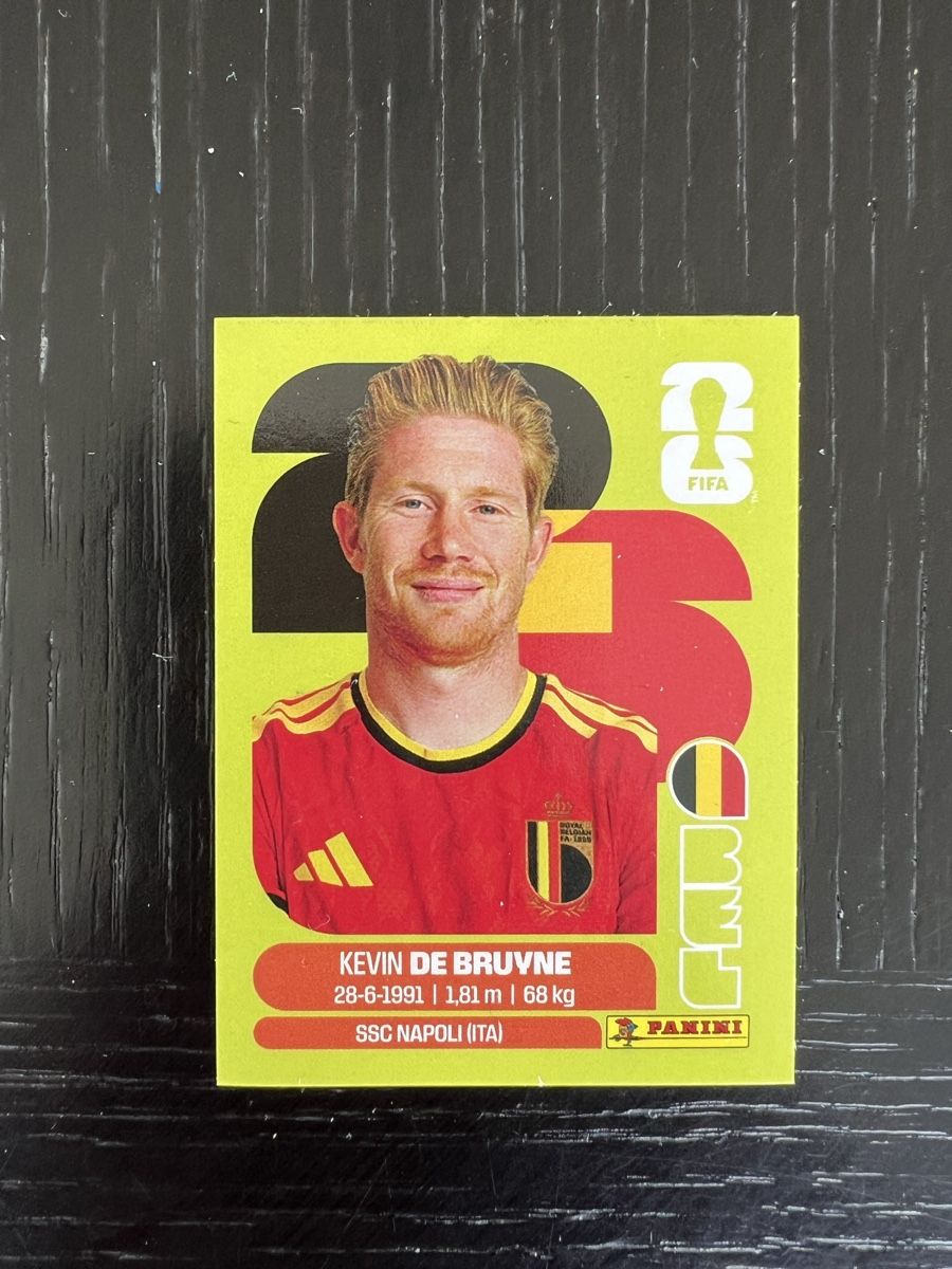 Panini Carte collezionabili: Panini WC 2026 - Kevin De Bruyne – Nuovo e nell'imballaggio originale da Sainte-Croix venduto da Caramel31