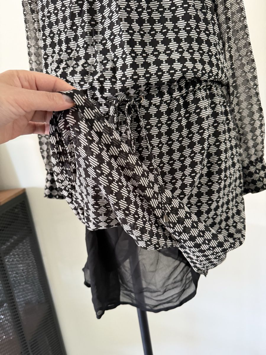Maddison Kleider: Maddison Kleid Gr.36 Schwarz Weiss Boho Langarm – Gebraucht aus Lugano von rebecca.wardrobe 3