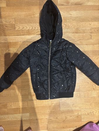 Kinder Jacke Bessini schwarz mit Sternen Grösse 6 Jahre