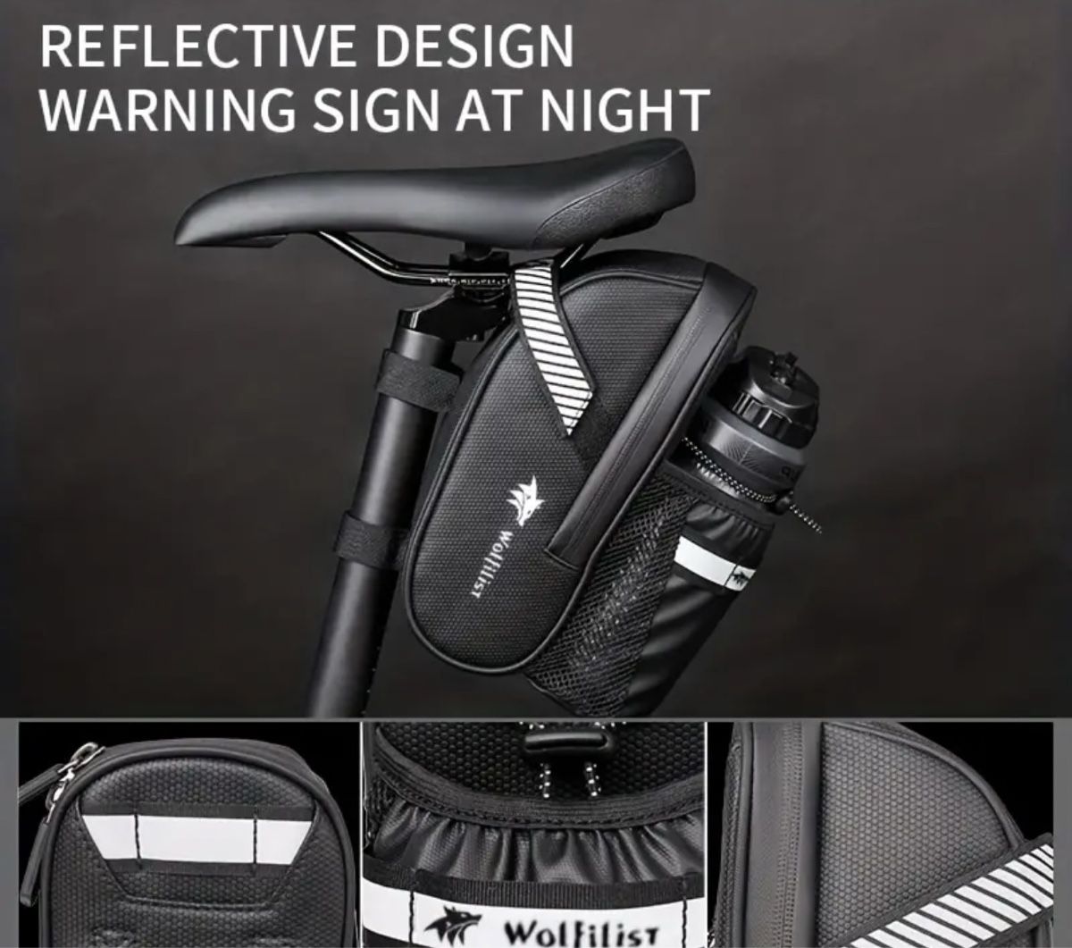 Pezzi di ricambio: Reflective Velo Saddle Bag, Water Bottle Pocket – Nuovo (secondo la descrizione) da Safenwil venduto da rgs_tg62 4