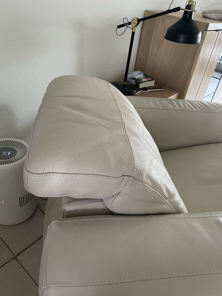 Poltrone: Leder Sessel, echt, beige, Relaxsessel  – Usato da Freienbach venduto da schimmel01 6