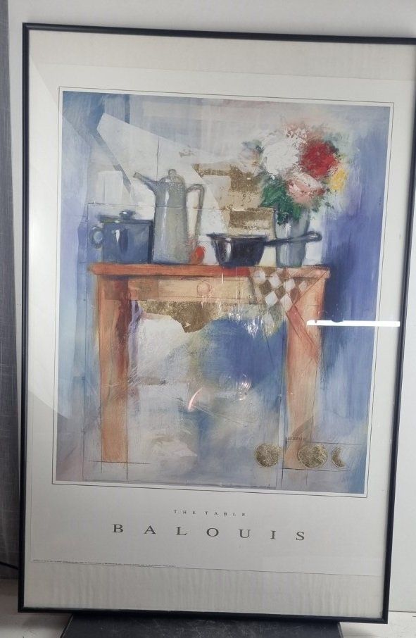 Poster & Bilder: Balouis Bild Gerahmtes Poster The Table – Gebraucht aus Flums von Flumsantik
