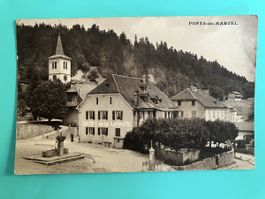PONT-DE-MARTEL HOTEL DE LA LOYAUTE Altes Bild 1933